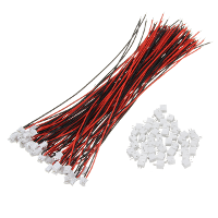 Excellway® 100Pcs Mini Micro JST 1.5Mm ZH 2 Pin Connector Plug With Wires Cables 150mm