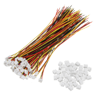 Excellway® 100Pcs Mini Micro ZH 1.5Mm 3 Pin JST Connector Plug With Wires Cables 15cm