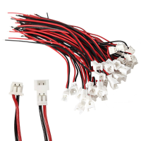 Excellway® 20pcs Of Jst 2p Female Male Connectors With 80mm Standard Wires