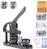 3 In 1 Knop Maker 25/32/58mm Pin Maker DIY Knop Badge Maker met Knop Onderdelen Ergonomische Booghandgreep Punch Pers Se