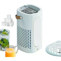 EXPED SMART Draagbare Mini Koelkast IJsmaker Koffiemachine Snelle 10 Solide Ijsblokjes in 20 Minuten Stil & Compact voor