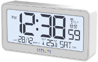 Explore Scientific RDC1000GYE000 Zendergestuurd Wekker Wit (mat) Alarmtijden 2