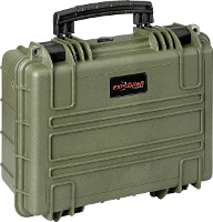 Explorer Cases Outdoor koffer 3818HL.G green with pick & pluck foam (b x h x d) 38 x 27 x 18 cm Olijf groen 3818HL.G