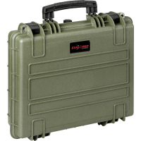 Explorer Cases Outdoor koffer 4412HL.G green with pick & pluck foam (b x h x d) 45 x 35 x 13 cm Olijf groen 4412HL.G