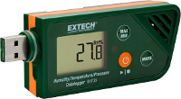 Extech RHT35 Multi datalogger Kalibratie ISO Te meten grootheid Vochtigheid, Temperatuur, Druk  30 tot +70 Â°C 0.1 Tot 99.9 % Hrel 300   1100 hPa PDF functie
