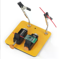 EYJ 3GD10 Y Soldeeratthand Tool Magnetische Basis met 2 verstelbare metalen klemmen, 2 metalen flexibele armen, anti sli