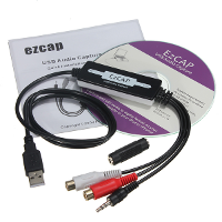 EzCAP 3.5Mm RCA to USB 2.0 Audio OGG MP3 WAV Capture Converter Adapter