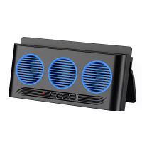 F 819 Zonne auto ventilator Drie fans uitlaatventilator USB/batterij aangedreven raam luchtkoeler met noodwaarschuwingsl