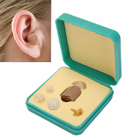 F 883 Mini In Ear Hearing Aid Volume Sound Amplifier Adjustable Tone Voice Enhancement
