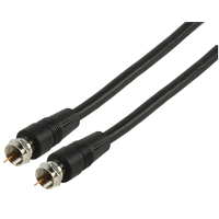 F connector kabel voor satelliet zwart of wit [diverse lengtes]