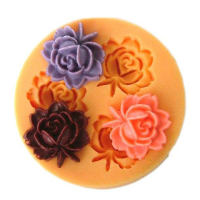 F0033 Silicon Resin Flower Cake Mould Soap Candy Jelly Chocolate Mould