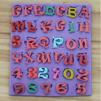 F0328 Diy Silicone Letters And Numbers Cake Mould Fondant Soap Mould