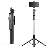 F16 Draadloze Bluetooth Selfie Stick met Verstelbare Stativ Anti Trilling Afneembare Stabilizer met Bluetooth Afstandsbe