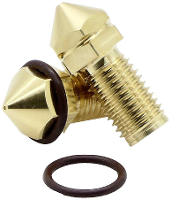 FabConstruct FabConstruct Nozzle Brass 0,4 mm voor Ultimaker UM3, S3, S5, S5 Pro Brass Nozzle AA RN35481
