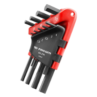 Facom 82H.JP9A Inbus Haakse schroevendraaierset 1.5 Mm, 2 mm, 2.5 Mm, 3 mm, 4 mm, 5 mm, 6 mm, 8 mm, 10 mm 9 delig