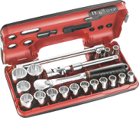 Facom SL.DBOX112PB Dopsleutelset Metrisch 1/2 (12.5 Mm) 21 delig