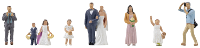 Faller 151676 H0 Bruiloftsontvangst figuren Geverfd, Staand