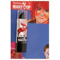 Lippenstift   zwart   mat   Halloween horror lipstick   Carnaval/themafeest verkleed accessoire