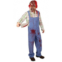 Carnaval verkleed bloederig zombie kostuum   Halloween   broek/blouse   heren