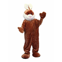 Carnaval verkleed dierenpak   Luxe pluche konijn/paashaas kostuum   volwassenen   bruin