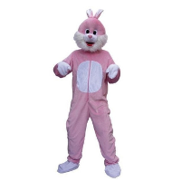 Carnaval verkleed dierenpak   Roze konijnen/paashaas kostuum   volwassenen   one size M/L