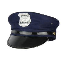 Faram party carnaval verkleed Politiepet   blauw   voor volwassenen   Politieagent   Police