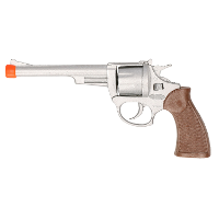 Cowboy speelgoed revolver/pistool   8 schots plaffertjes   metaal