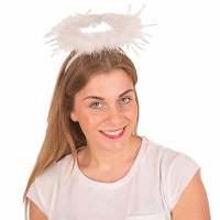 Engel diadeem met aureool   Verkleed artikel   Wit   Engeltjes   Carnaval