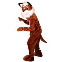 Faram Pluche vos dierenpak/kostuum   mascotte outfit   bruin   Vossen   one size   volwassenen