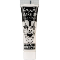 Horror schmink op waterbasis   wit   tube 15 ml   Schminken   Halloween   Carnaval   Make up