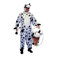 Faram party koeien verkleed kostuum/pak   dierenpak   volwassenen   carnaval   pluche stof