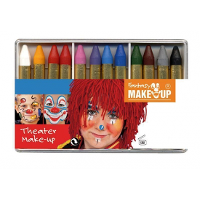 Faram Party Make up Schmink Stiften   12x stuks   multi kleuren   Carnaval