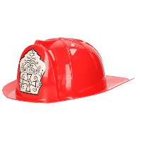 Party Brandweerhelm   rood   plastic   verkleed hoofddeksel   kinderen