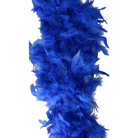 Party Sierveren Boa   Carnaval verkleed accessoire   blauw   180 cm   50 gram