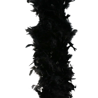 Party Sierveren Boa   Carnaval verkleed accessoire   zwart   180 cm   50 gram