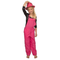 Party Verkleed tuinbroek/overall   roze   voor kinderen   carnaval