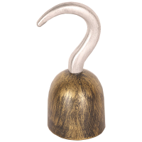 Piratenhaak verkleed accesoires   piraten speelgoed   kunststof   19 cm   goud