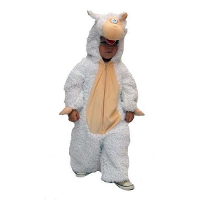 Pluche schaap/lammetje carnaval verkleed kostuum   Dierenpak voor kinderen   wit