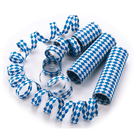 Serpentine rol   blauw/wit   beieren thema   oktoberfest   oktoberfest decoratie   bierfeest