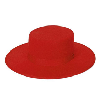 Spaanse verkleed hoed   rood   voor volwassenen   Spanje thema   carnaval accessoires