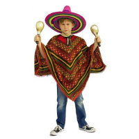 Verkleedkleding kind Voordelige Mexicaanse poncho