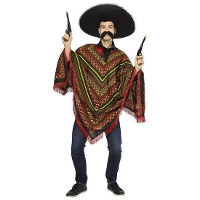 Faram Party   verkleedkleding   Mexicaanse poncho   volwassenen   Carnaval   exclusief sombrero