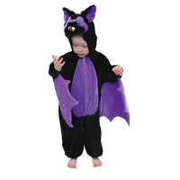 Vleermuis dierenpak verkleedkostuum voor kinderen   zwart/paars   jumpsuit