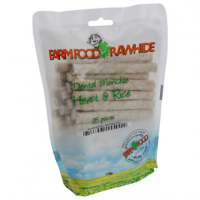 Farm Food Rawhide Dental Munchie Heart & Rice   35 stuks 5 Zakken
