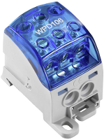 Faseverdelerblok WeidmÃ¼ller WPD 106 1X70/2X25+3X16 BL 2518570000 Grijs, Blauw 1 stuks