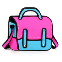Fashion 3d Jump Style Cartoon Cross Body Bag Comics Messenger Bag