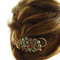 Fashion Beautiful Peacock Crystal Hairpin