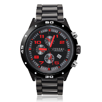 Fashion Curren 8021 Black Waterproof Calendar Men Quartz Wrist Watch