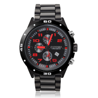 Fashion Curren Black Waterproof Calendar Men Quartz Wrist Watch