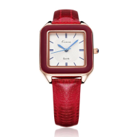 Fashion Kimio Kw518 Silver Gold Square Women Quartz Wrist Watch